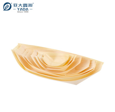 Wholesale Disposable Wooden Sushi Boats | Disposable Wooden Appetizer | Disposable Wood Snack Trays