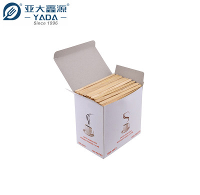 Agitadores de café de madera YADA de 140 mm, venta al por mayor, agitadores de café de madera desechables compostables, 10000 cafés