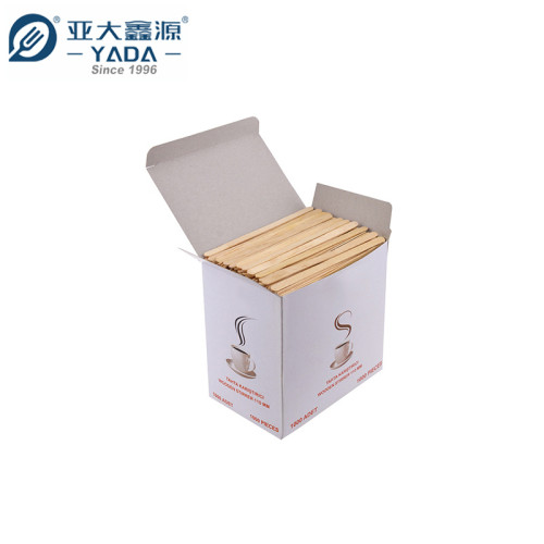 Agitadores de madeira descartáveis para bebidas de café | YADA - Agitador de café ecológico de 140 mm