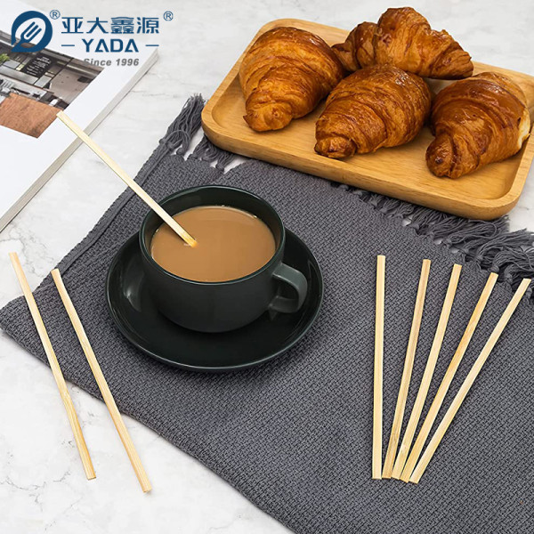 Atacado de Agitadores de Café de Bambu Descartáveis | Agitador Ecológico YADA | Agitadores de Coquetel 140mm