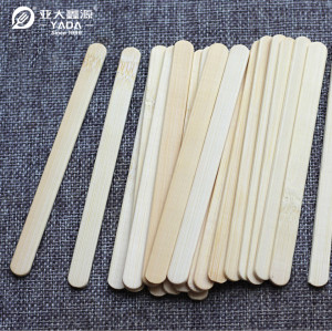 Palitos de helado de bambú compostables YADA de 114 x 10 x 2 mm, venta al por mayor, para máquina de helados