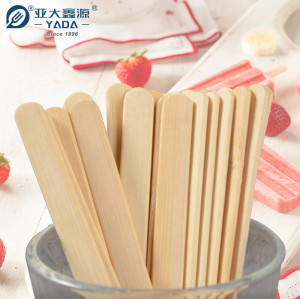 YADA 114*10*2mm Compostable Bamboo Ice Cream Sticks Wholesale Popsicle Sticks For Ice Cream Machine
