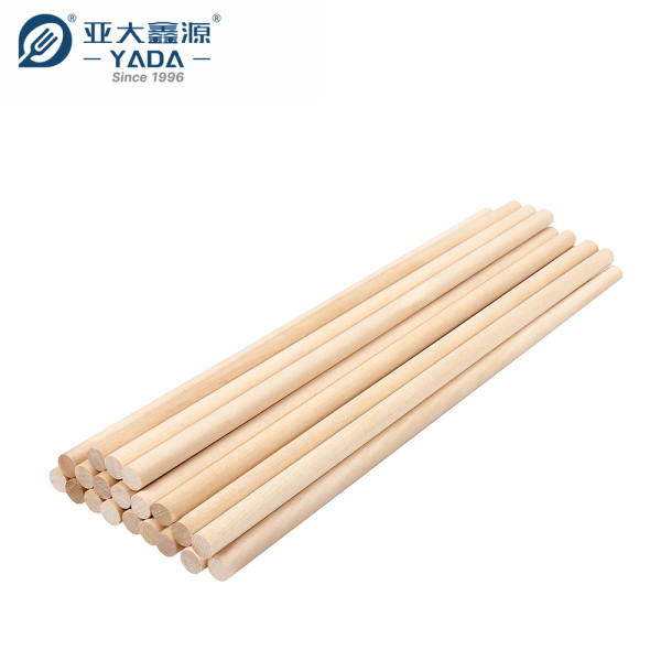 Venta al por mayor de palitos de helado de madera de 140 mm de YADA | Palitos de helado de madera de abedul | Palito redondo para chocolates
