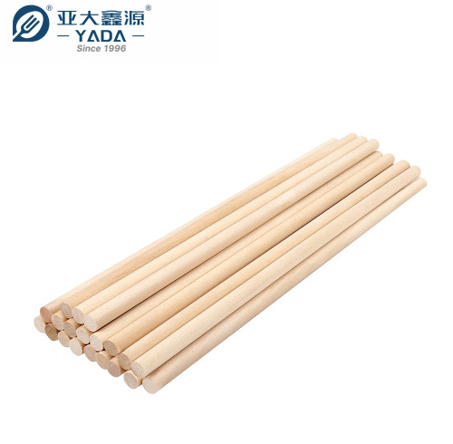 Palitos de helado de madera de abedul de 140 mm de YADA, venta al por mayor, palitos de helado redondos para chocolates