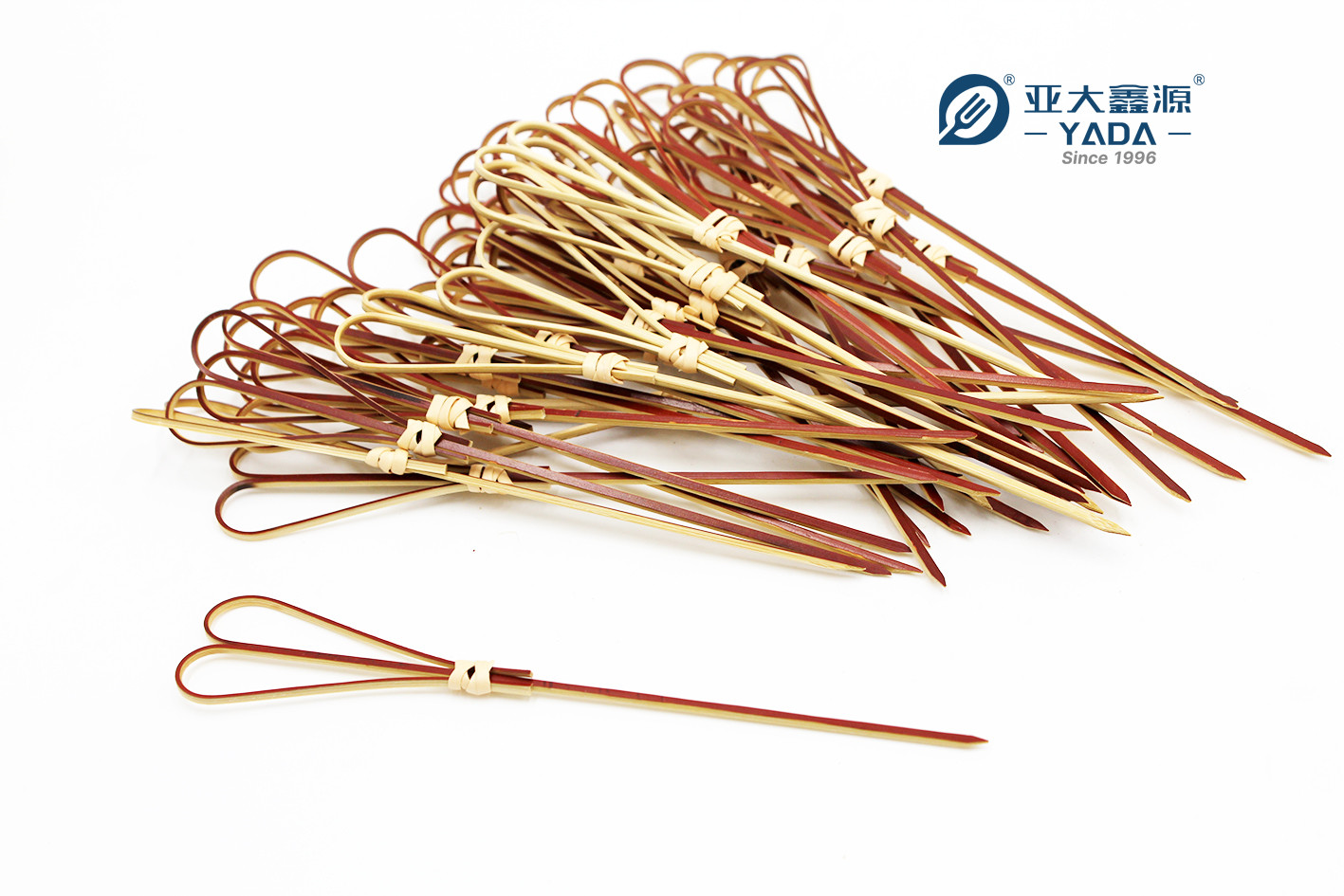 Disposable Heart Shaped Bamboo Skewers