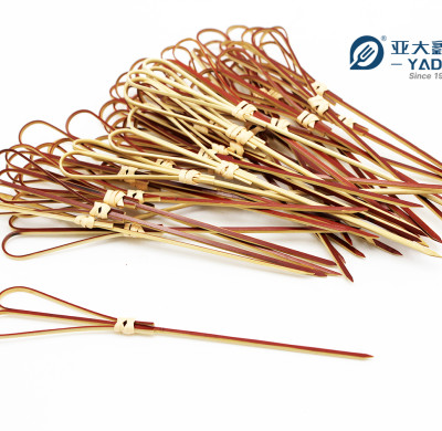 Disposable Heart Shaped Bamboo Skewers Wholesale | YADA 120mm Bamboo Sticks For Appetizer Fruit Pick