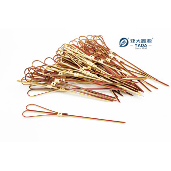 Disposable Heart Shaped Bamboo Skewers Wholesale | YADA 120mm Bamboo Sticks For Appetizer Fruit Pick