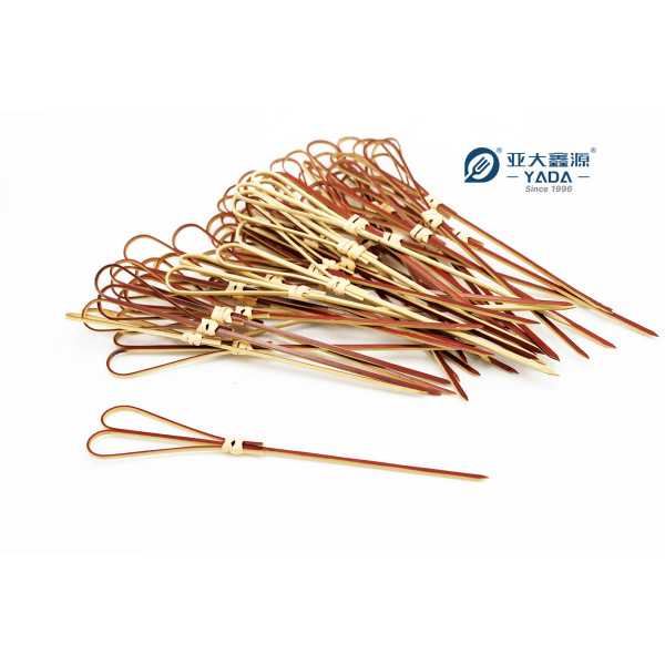 Disposable Heart Shaped Bamboo Skewers Wholesale | YADA 120mm Bamboo Sticks For Appetizer Fruit Pick
