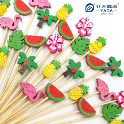 Disposable Ball End Bamboo Skewer Wholesale | YADA 150mm Eco-friendly Pick Decorative Cocktail Picks