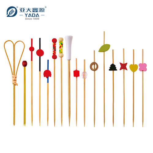 Disposable Ball End Bamboo Skewer Wholesale | YADA 150mm Eco-friendly Pick Decorative Cocktail Picks