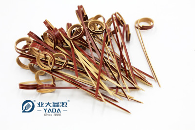 Disposable Looped Ring Bamboo Skewer Wholesale | YADA 120mm Eco-friendly Knotted Pick for Food Fruit