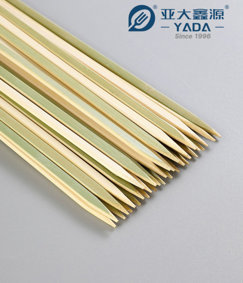 YADA 250mm Eco Flat Bamboo Skewers for Meat Wholesale Disposable Bamboo Skewer Chicken Sticks BBQ