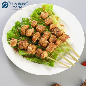 Espetos de bambu planos ecológicos YADA de 250 mm para carne | Espeto de bambu descartável | Palitos de frango para churrasco