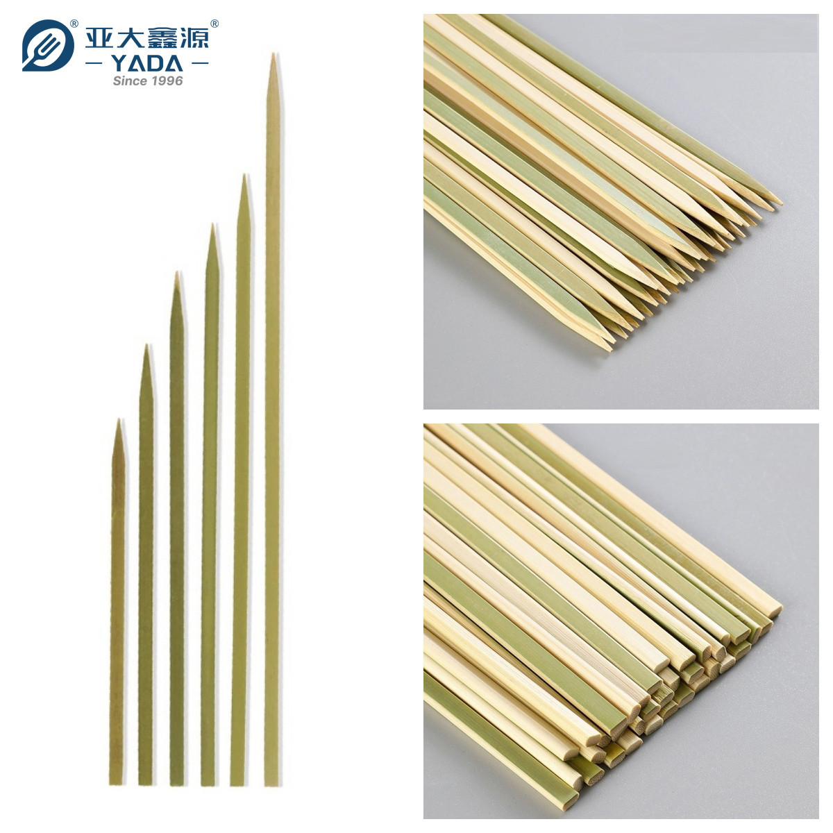 YADA Bamboo Flat Skewer, Flat Bamboo Skewers, Flat Bamboo Skewers Wholesale