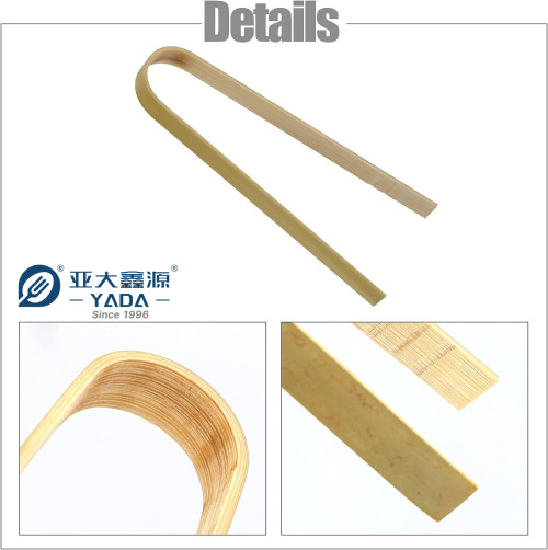 Disposable Bamboo Tongs Wholesale | YADA 100mm Eco-friendly Compostable Bamboo Clip for Toaster