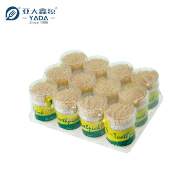 YADA 65mm Eco-friendly Double Point Wooden Toothpicks Wholesale Disposable Wood Toothpicks