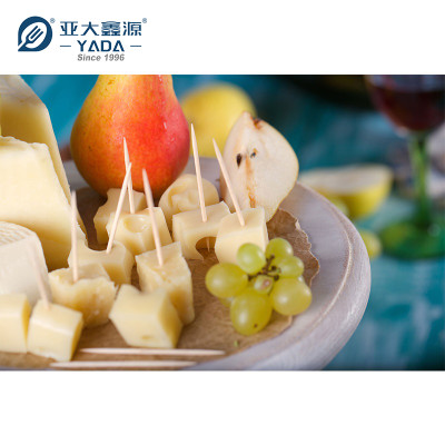 YADA 65mm Double Point Wooden Toothpicks Wholesale | Disposable Wood Picks for HoReCa Use