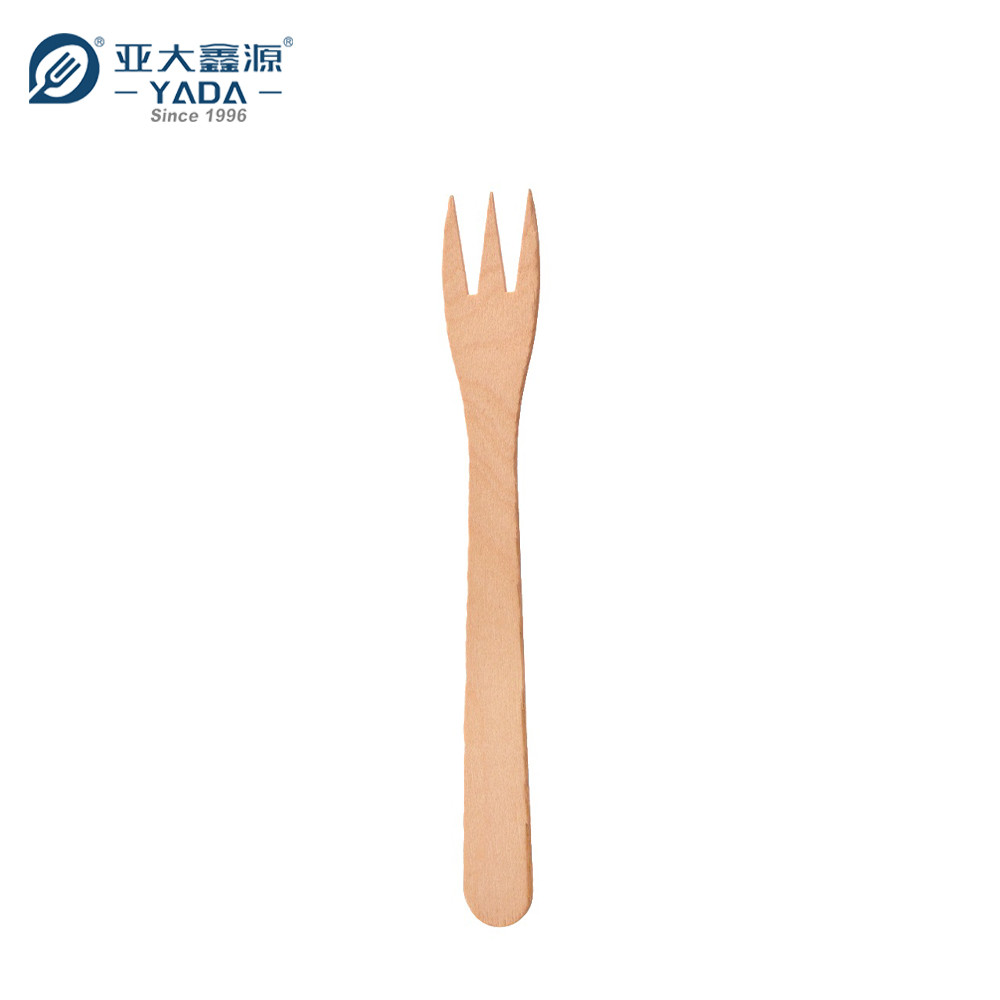 Disposable Wooden Mini Fork | French Fry Forks | Three Prong Food Picks