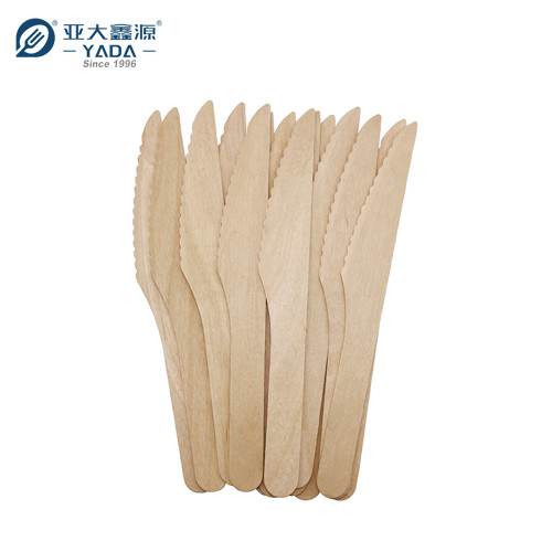 165mm Eco-friendly Disposable Wooden Knife Wholesale | YADA Compostable Wood Knife |Cake Knives YD-F