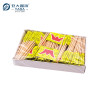 Palillos de madera con forma de bandera de YADA de 65 mm, venta al por mayor, palillos de madera, palillos decorativos desechables