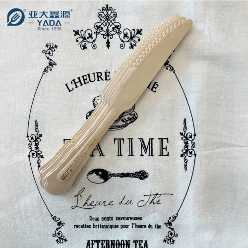 205mm Eco-friendly Disposable Wooden Knife Wholesale | YADA Biodegradable Knife | Steak Knives YD-L