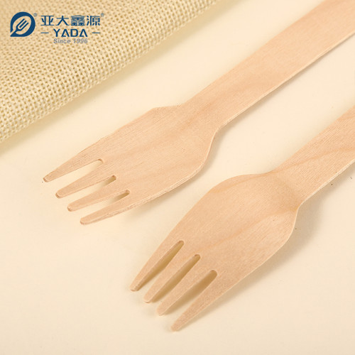 165mm Disposable Wooden Forks Wholesale | YADA Compostable Wood Fork | Eco Biodegradable Forks YD-F