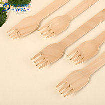160mm Disposable Wooden Forks Wholesale | YADA Compostable Wood Fork | Eco Biodegradable Forks YD-F