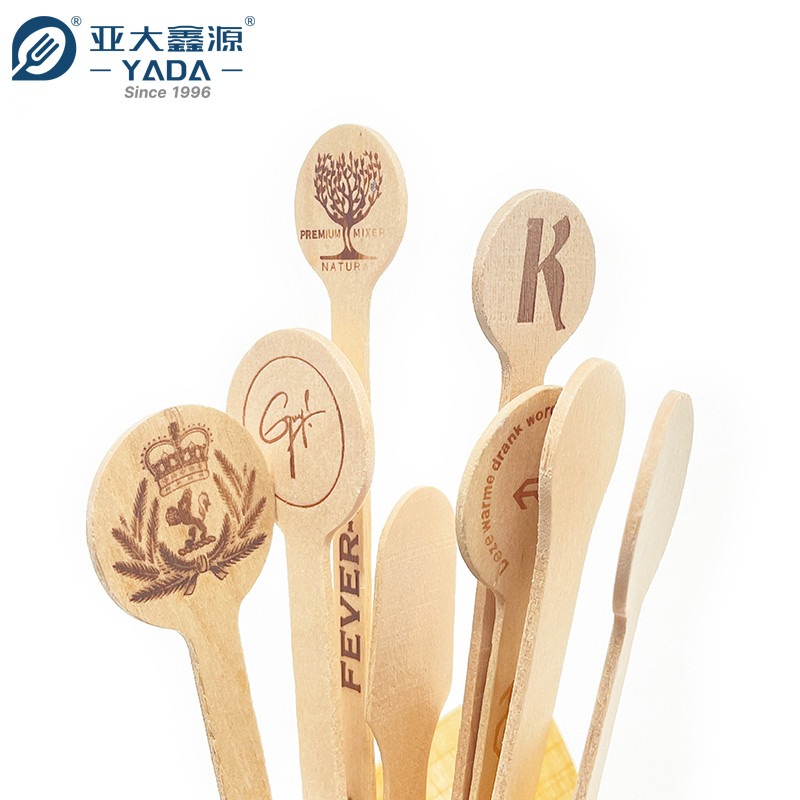 Custom Round Head Disposable Wooden Stirrers