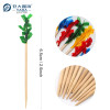 Palitos de dente coloridos com babados de madeira no atacado | Palitos YADA de 6,35 cm | Palitos decorativos para aperitivos