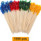 Wooden Frilly Colored Toothpicks Wholesale | YADA 2.5 Inch Picks | Appetizers Decorative Toothpicks