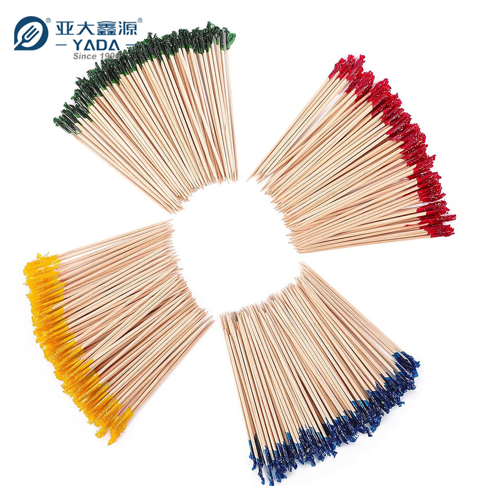 Frilly Colored Wooden Toothpicks