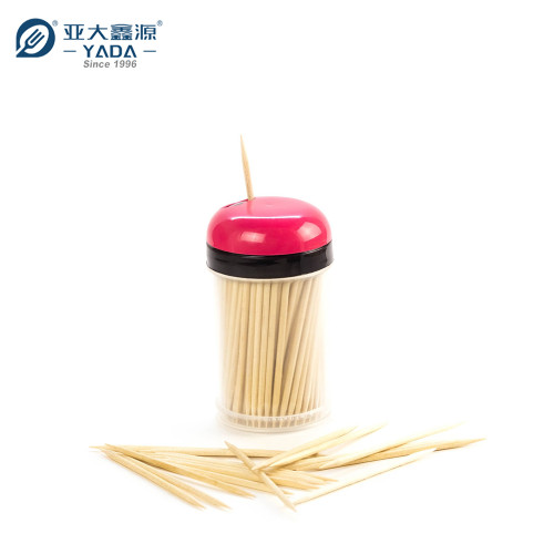 YADA 65mm Double Point Wooden Toothpicks Wholesale Reusable Container Wood Catering Toothpick