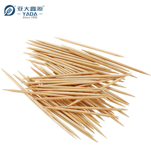 YADA 63mm Eco Double Point Bamboo Toothpicks Wholesale Disposable Bamboo Cocktail Picks