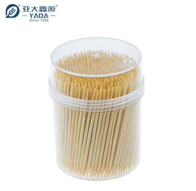 YADA 63mm Eco Double Point Bamboo Toothpicks Wholesale Disposable Bamboo Cocktail Picks
