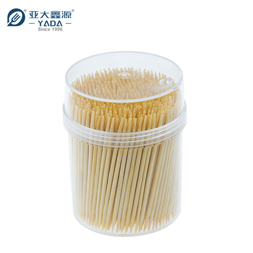 YADA 63mm Eco Double Point Bamboo Toothpicks Wholesale Disposable Bamboo Cocktail Picks