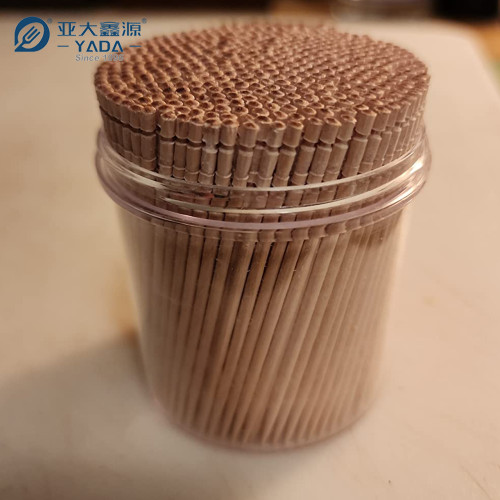 YADA 65mm Eco Single Point Wooden Toothpicks Wholesale Kokeshi Disposable Wood Olive Picks