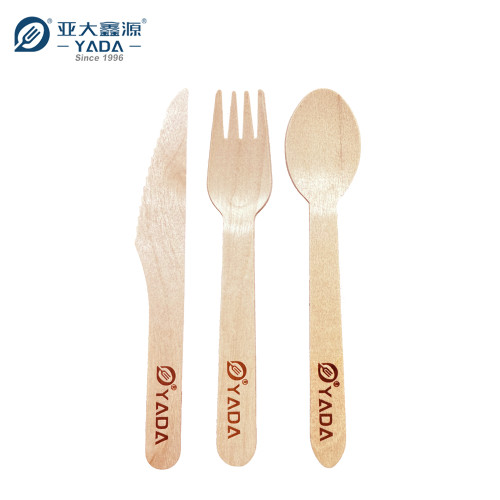 Disposable Wooden Cutlery Set Wholesale |YADA Eco-friendly Biodegradable Wood Cutlery Kit YD-F 160mm