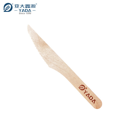 Cuchillo de madera YADA de 165 mm al por mayor Cuchillos de madera desechables ecológicos YD-F ideales para pasteles