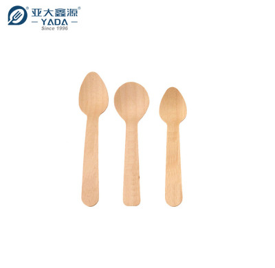Small Wooden Spoons Wholesale | YADA Disposable Mini Tasting Spoon | Compostable Spoon for Ice Cream