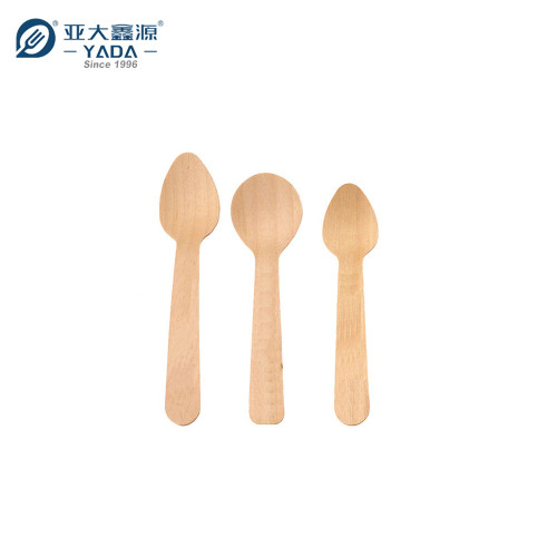 Small Wooden Spoons Wholesale | YADA Disposable Mini Tasting Spoon | Compostable Spoon for Ice Cream