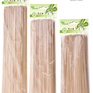 Brochetas de madera YADA de 300 mm, venta al por mayor, brochetas de madera compostables desechables para uso a máquina