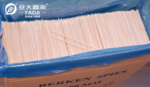 YADA 300mm Wooden Skewers Wholesale Disposable Wood Skewer Sticks For Grillied Shrimp Lamb Meat