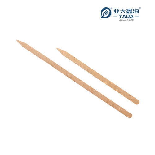 YADA 240mm Meat Wooden Skewers for Beef Wholesale Disposable Wood Flat Sticks Skewer for Kebab