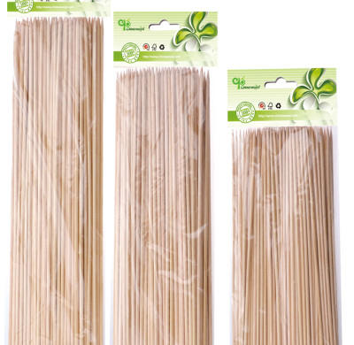 Brochetas de madera YADA de 250 mm, venta al por mayor, brochetas de madera ecológicas desechables para barbacoa a la parrilla