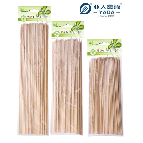 Espetos de madeira YADA 250 mm | Espeto de madeira descartável ecológico | Palitos para churrasco