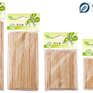 Brochetas de madera YADA de 250 mm, venta al por mayor, brochetas de madera ecológicas desechables para barbacoa a la parrilla