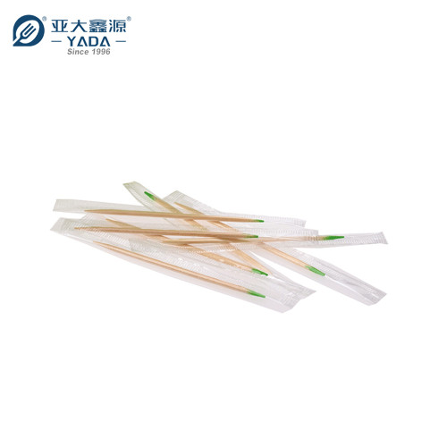 Eco-friendly Wooden Toothpicks Wholesale | YADA 65mm Double Point Picks Individual Cello Wrapped