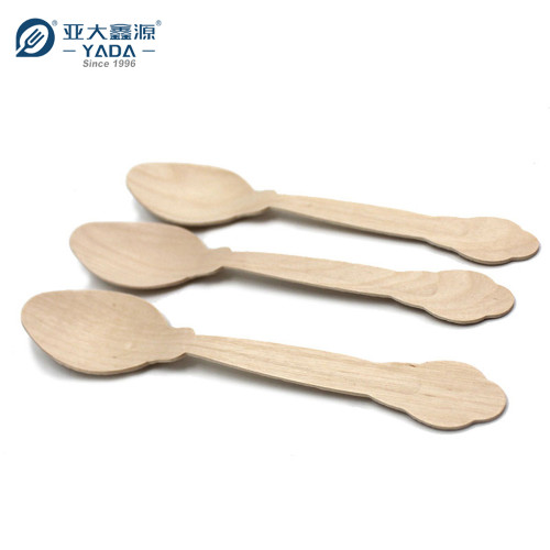 Cucharas de madera compostables YADA de 205 mm al por mayor Cuchara de madera ecológica desechable YD-L