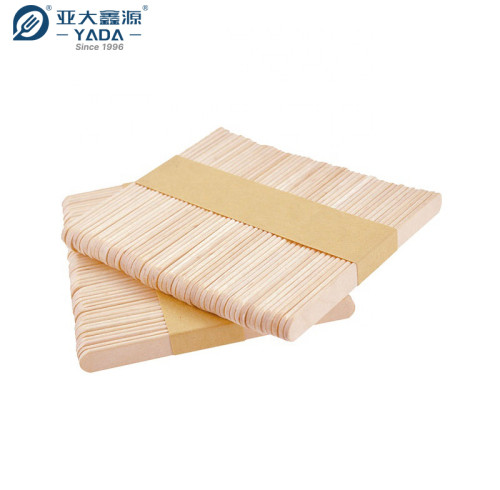 Palitos de helado de madera de abedul al por mayor, palitos de madera para máquina de helado 114×10×2 mm YADA