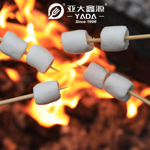 Brochetas de bambú ecológicas YADA, venta al por mayor, palitos de bambú para asar malvaviscos, brochetas desechables